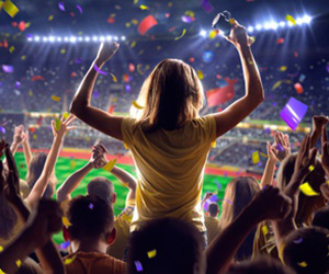 cheering fan