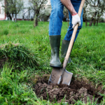 Man digging