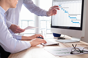 Using Gantt chart