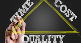 The project management triple constraint