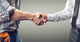 Contractor handshake