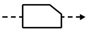 Value stream map icon - production kanban