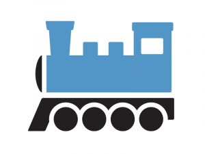 Value stream map icon - train shipment