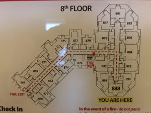 Banff Springs Hotel 8th floor floorplan