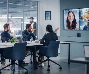 clients in boardroom