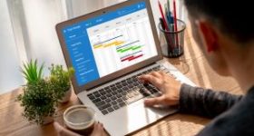 Project manager with gantt chart