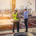 project manager at a construction site