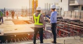 project manager at a construction site