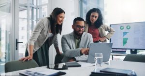 The project team solving a problem